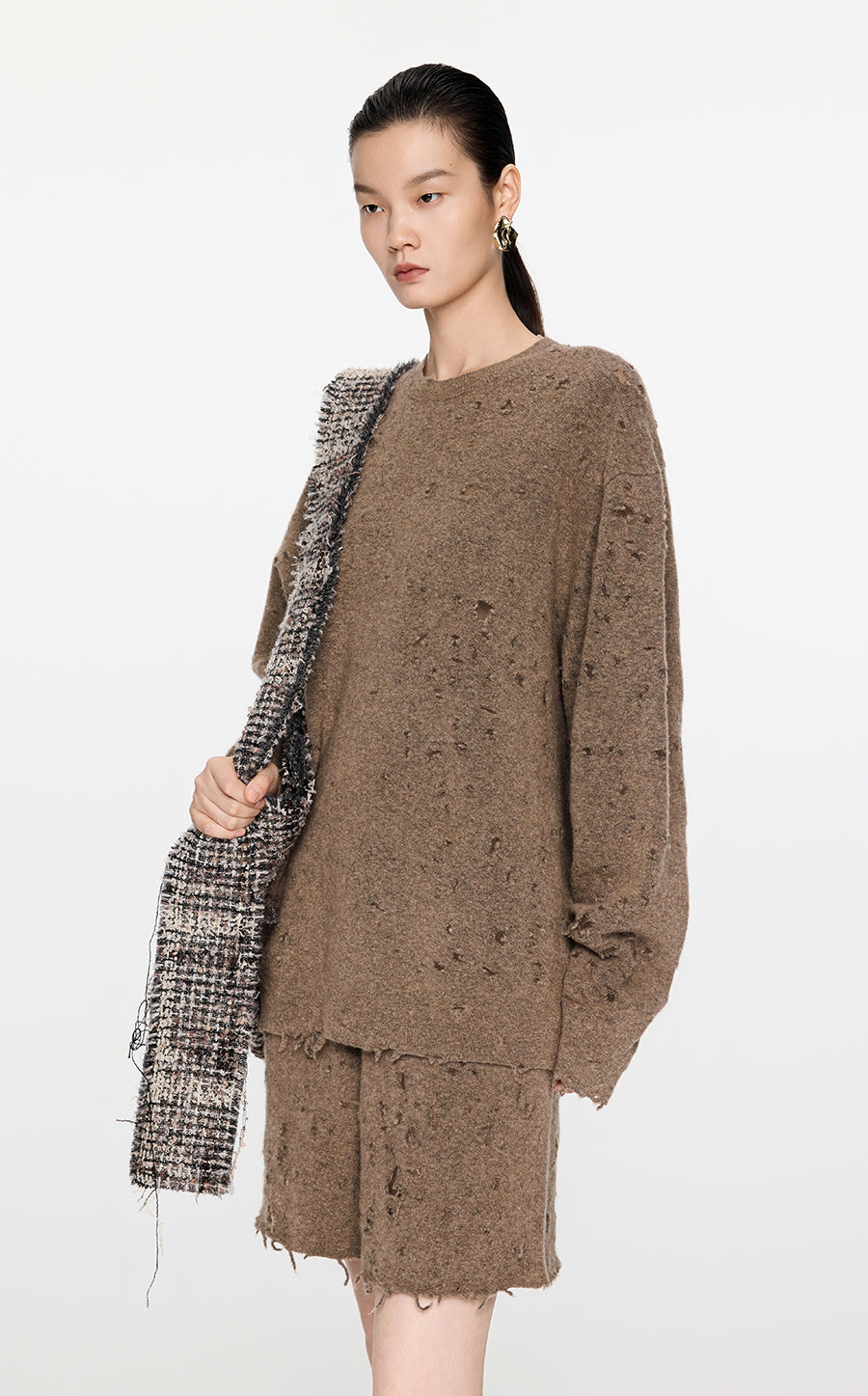 Sweater / JNBY Oversized Wool-Blend Sweater