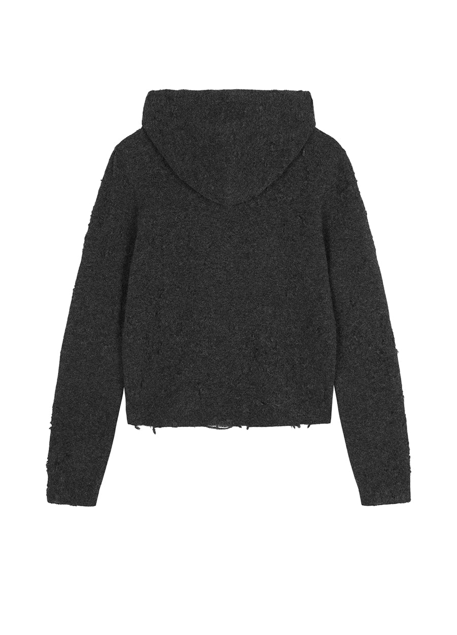 Sweater / JNBY Cropped Wool-Blend Cardigan Sweater