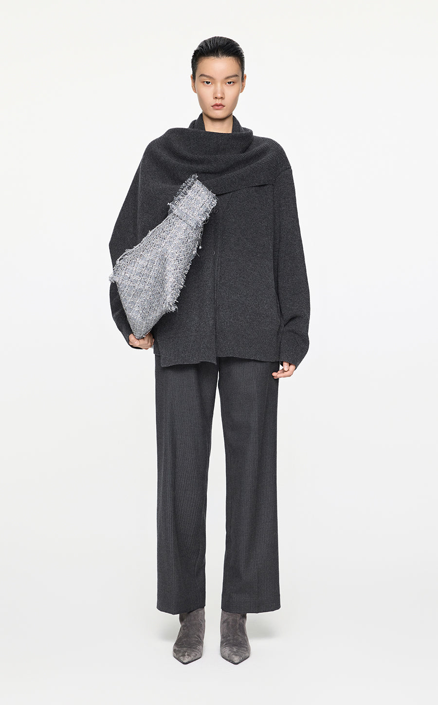 Sweater / JNBY Relaxed Wool Cape Cardigan