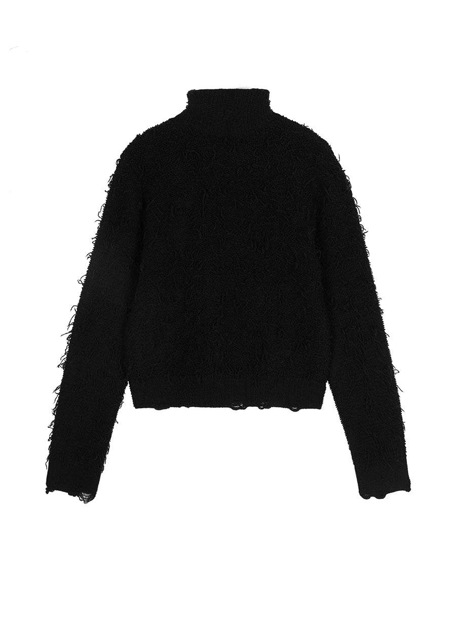 Sweater / JNBY Zip-Up Wool Knitted Cardigan