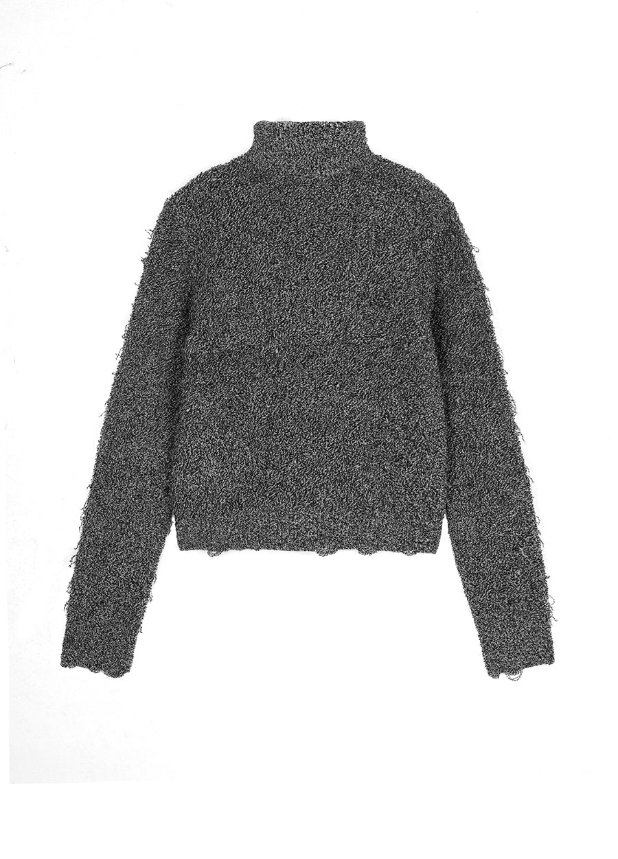 Sweater / JNBY Zip-Up Wool Knitted Cardigan