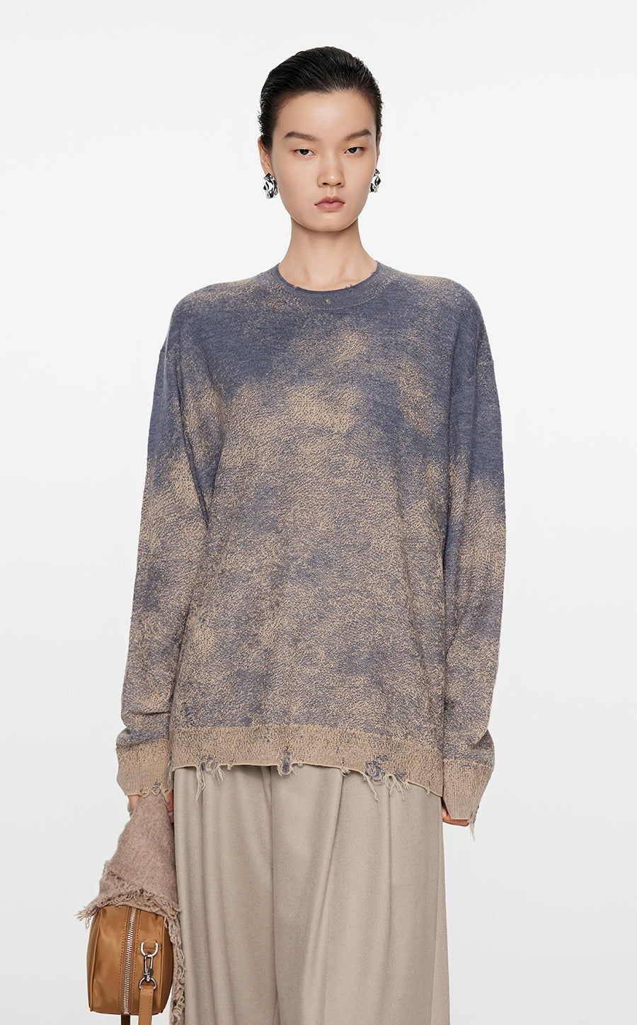 Sweater / JNBY Oversize Brushed-Effect Jumper