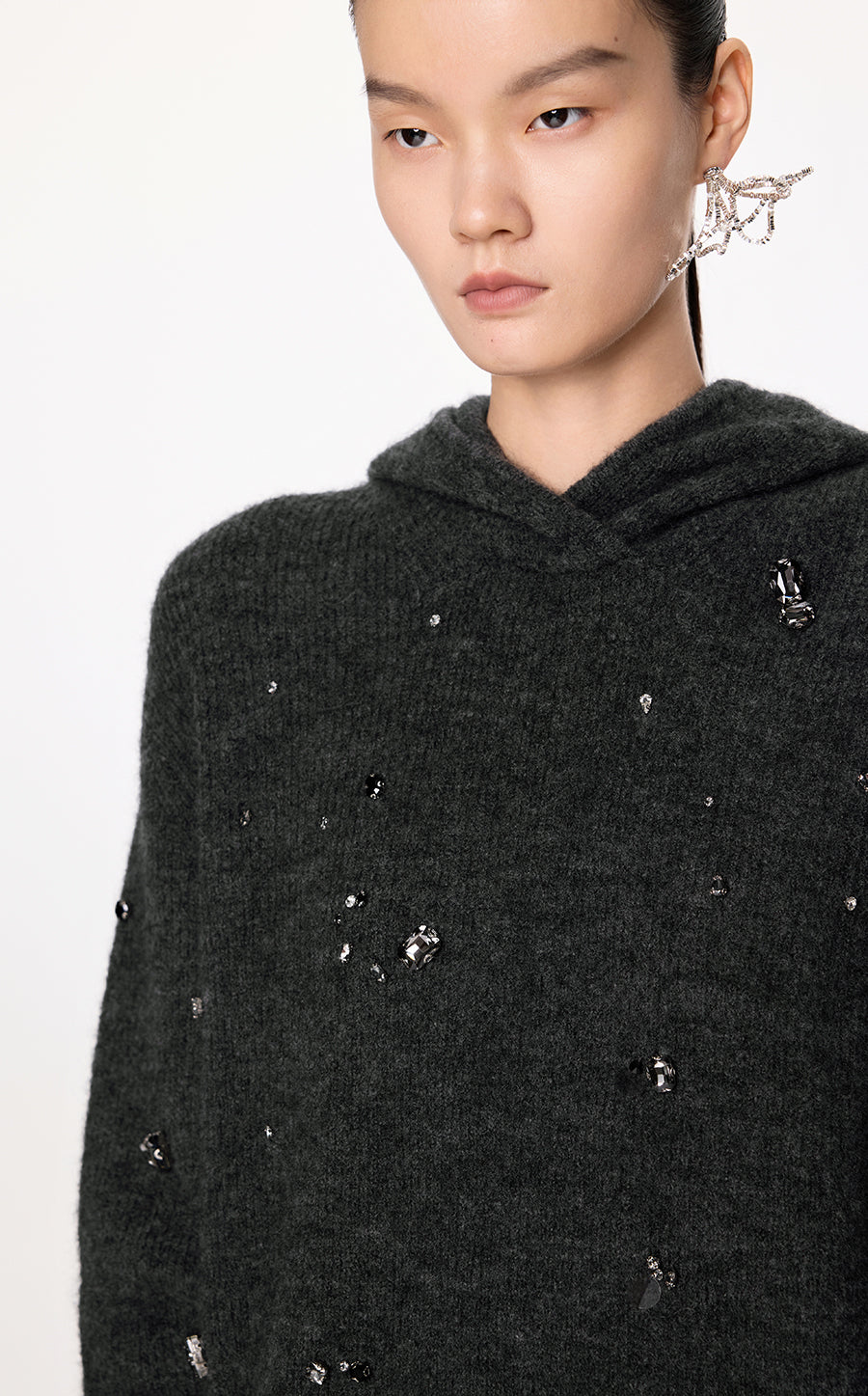 Sweater / JNBY Relaxed Hooded Sweater