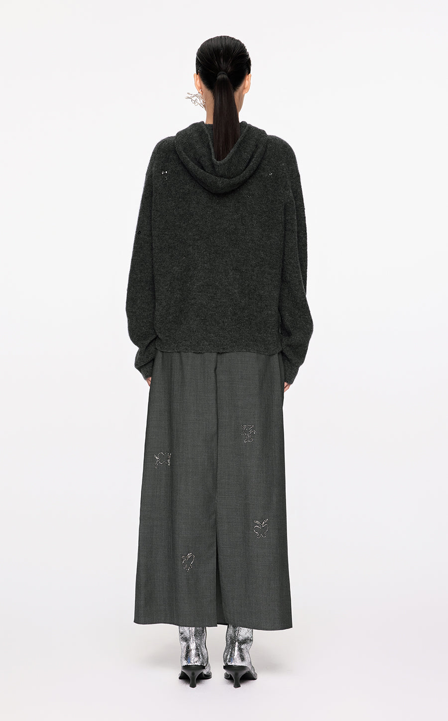 Sweater / JNBY Relaxed Hooded Sweater