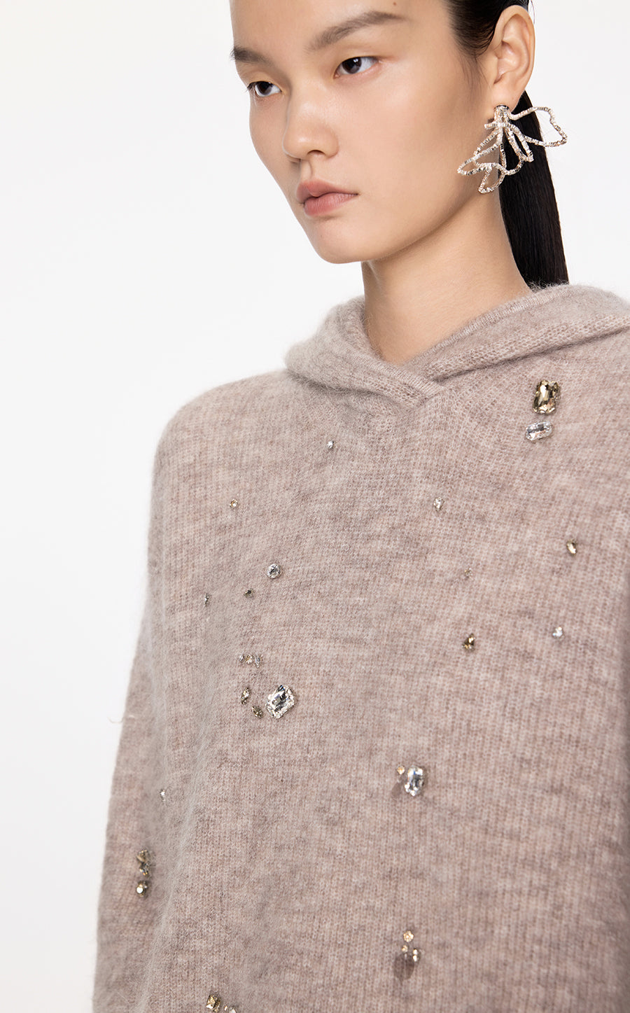 Sweater / JNBY Relaxed Hooded Sweater