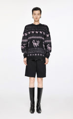 Sweater / JNBY Oversize Intarsia-Knit Sweater