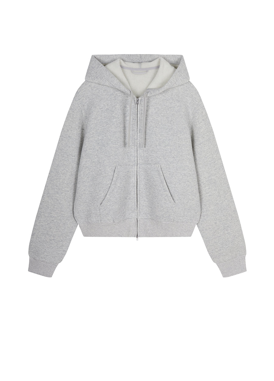 Sweatshirt / JNBY Relaxed Wool-Blend Hoodie