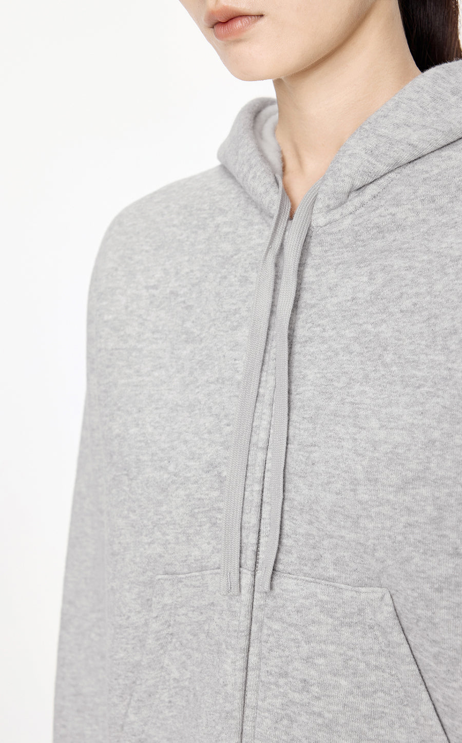 Sweatshirt / JNBY Relaxed Wool-Blend Hoodie