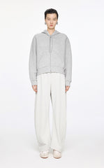 Sweatshirt / JNBY Relaxed Wool-Blend Hoodie