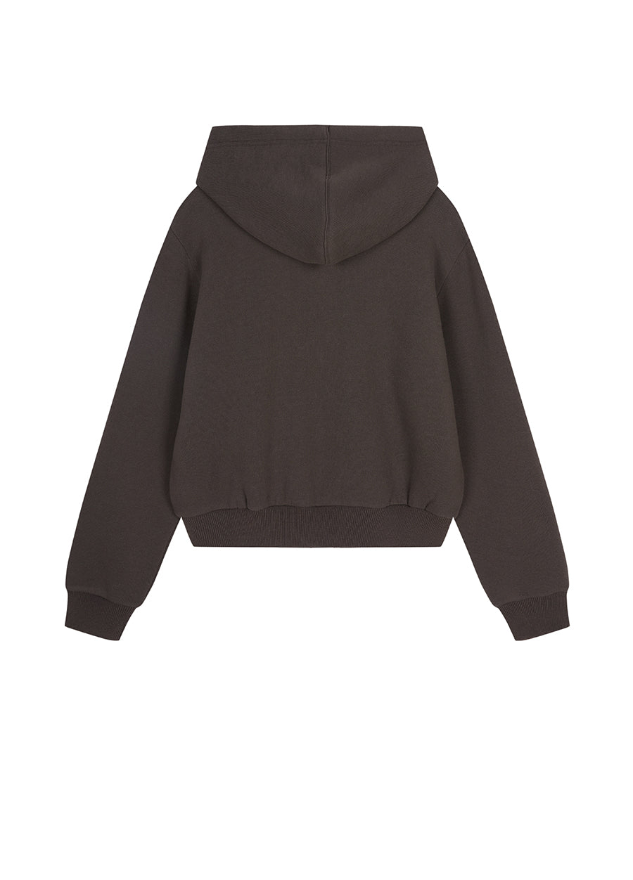 Sweatshirt / JNBY Relaxed Wool-Blend Hoodie