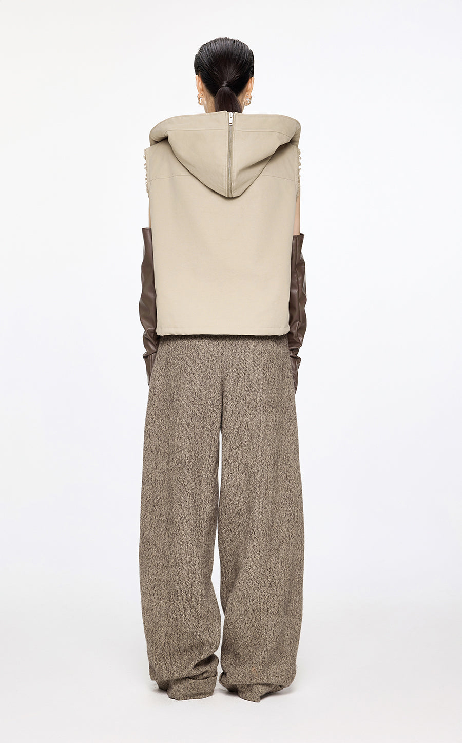 Vest / JNBY Relaxed Cotton Hooded Vest