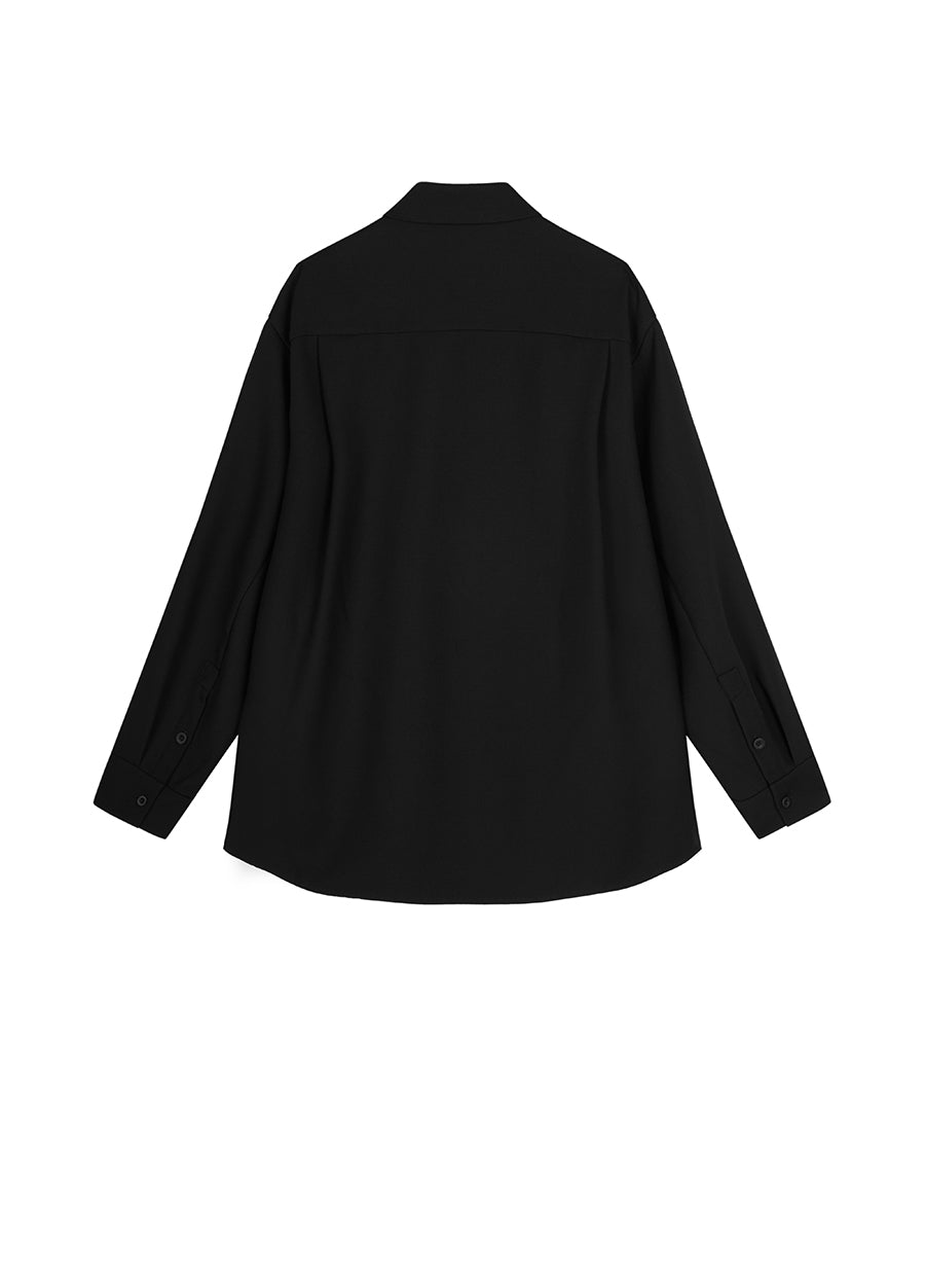 Coat / JNBY Oversize Buttoned Shirt Jacket