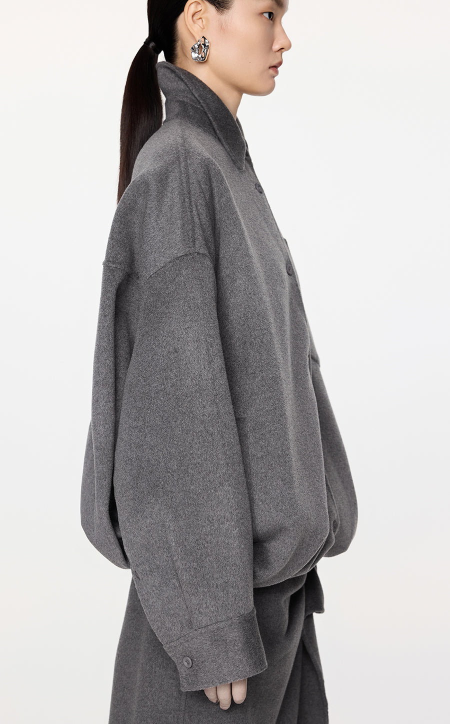 Coat / JNBY Oversized Wool-cashmere Jacket