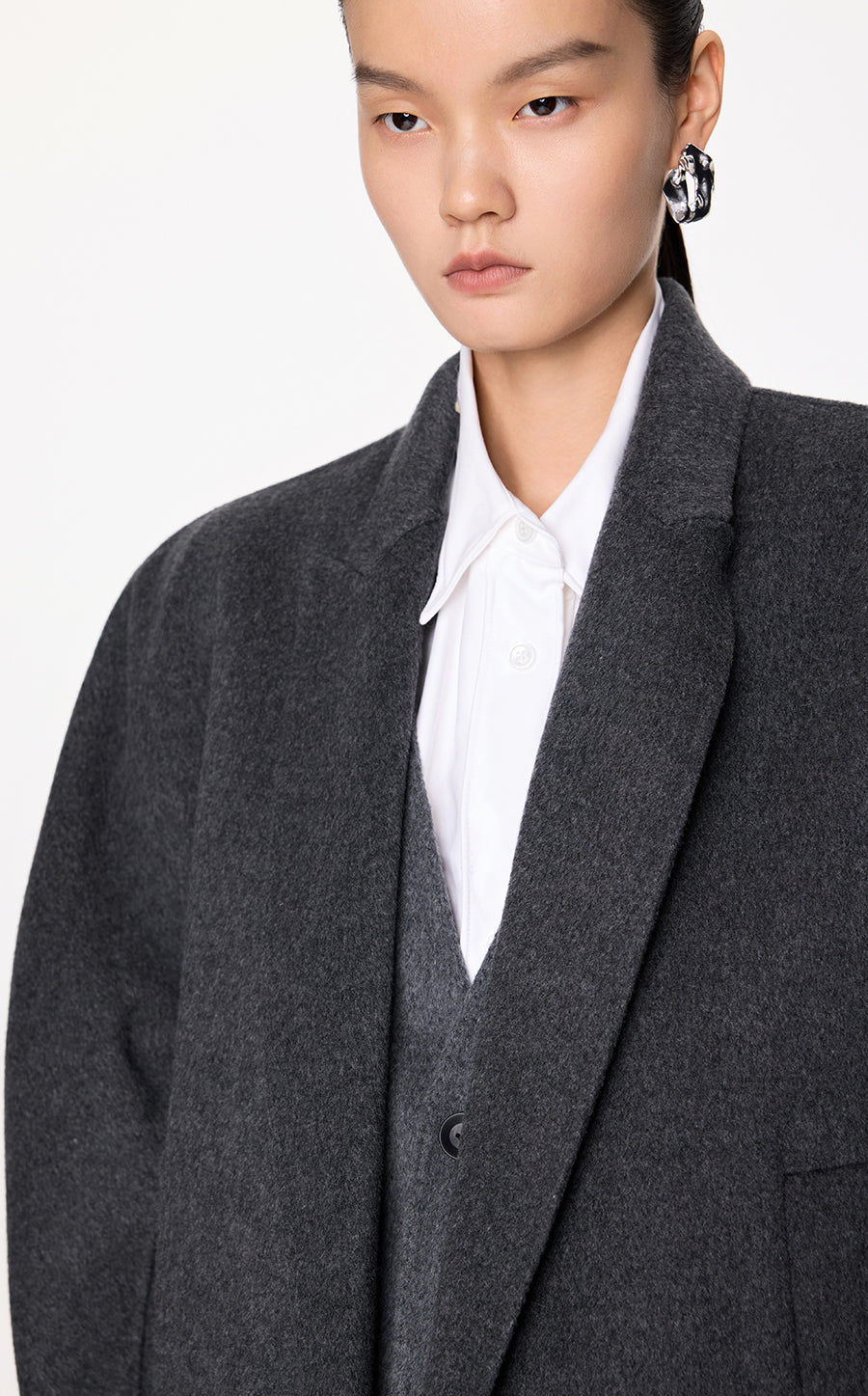 Coat / JNBY Mid-length Wool Coat