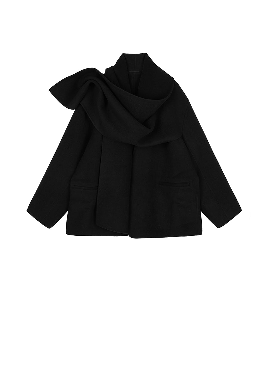 Coat / JNBY Oversize Wool-blend Cape Coat