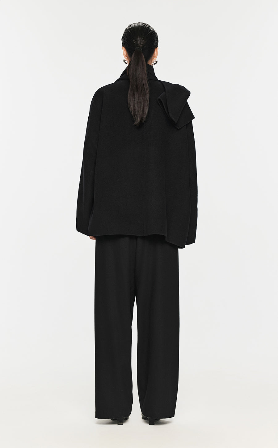 Coat / JNBY Oversize Wool-blend Cape Coat