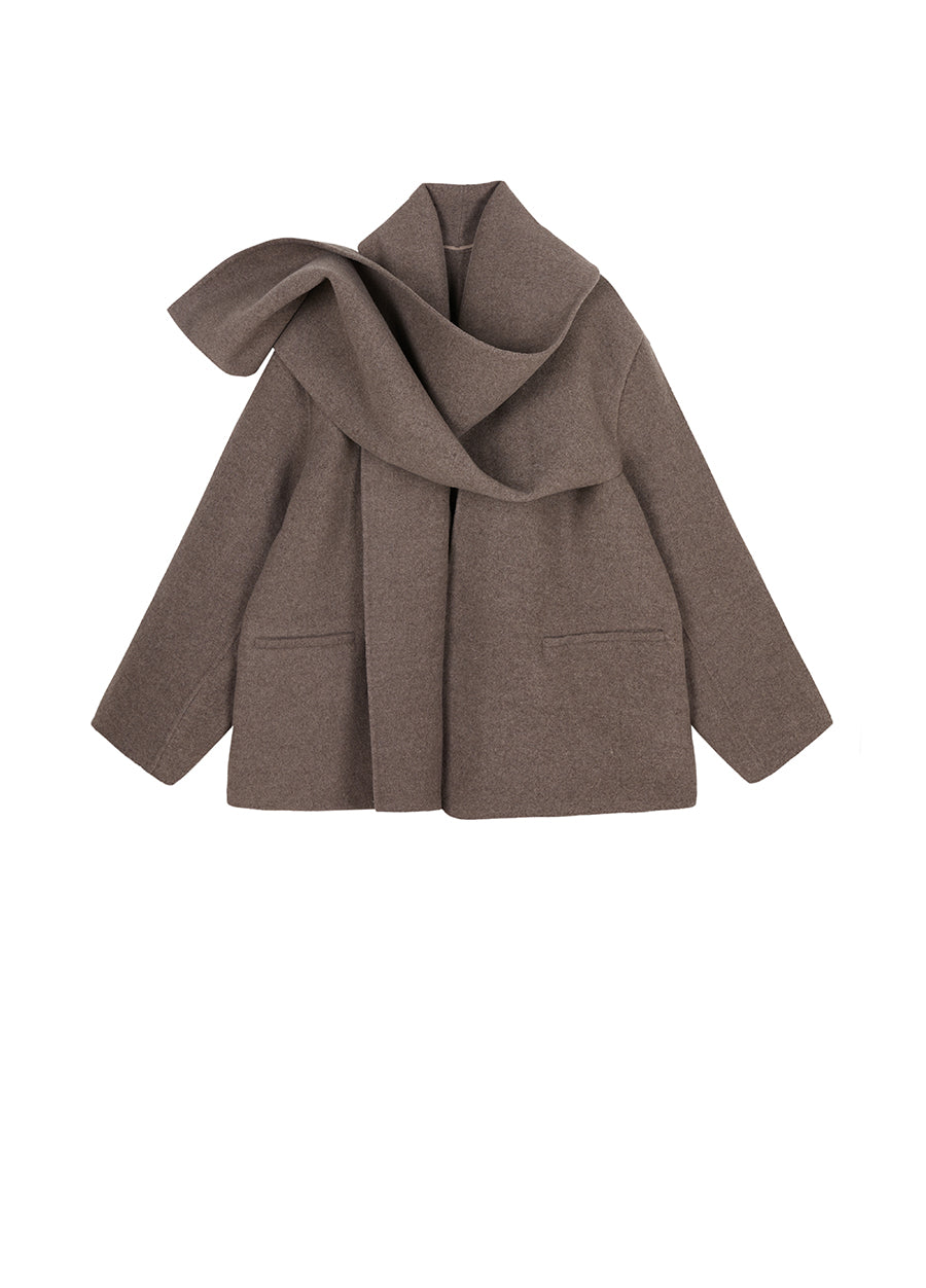 Coat / JNBY Oversize Wool-blend Cape Coat