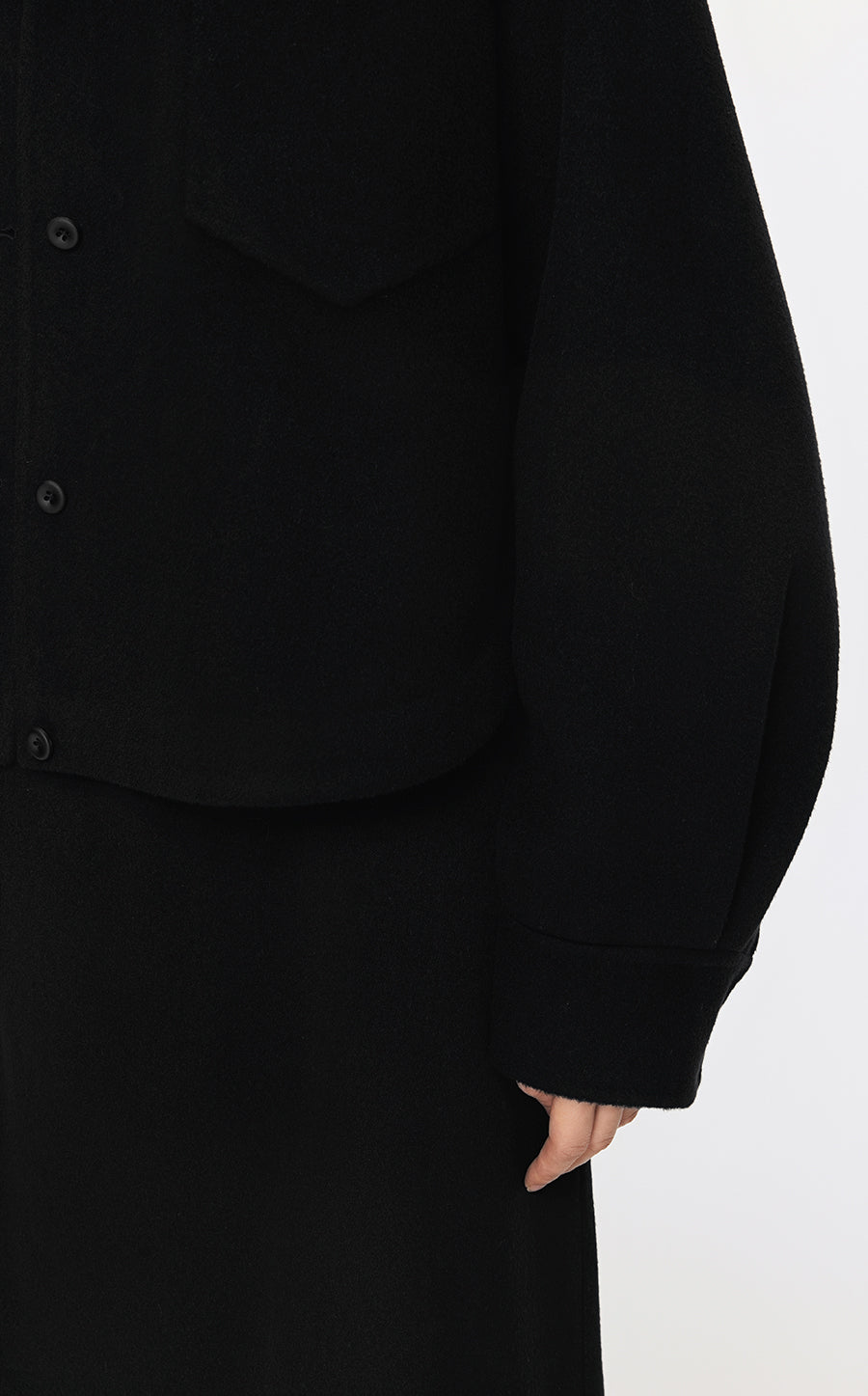 Coat / JNBY A-shape Wool-cashmere Coat