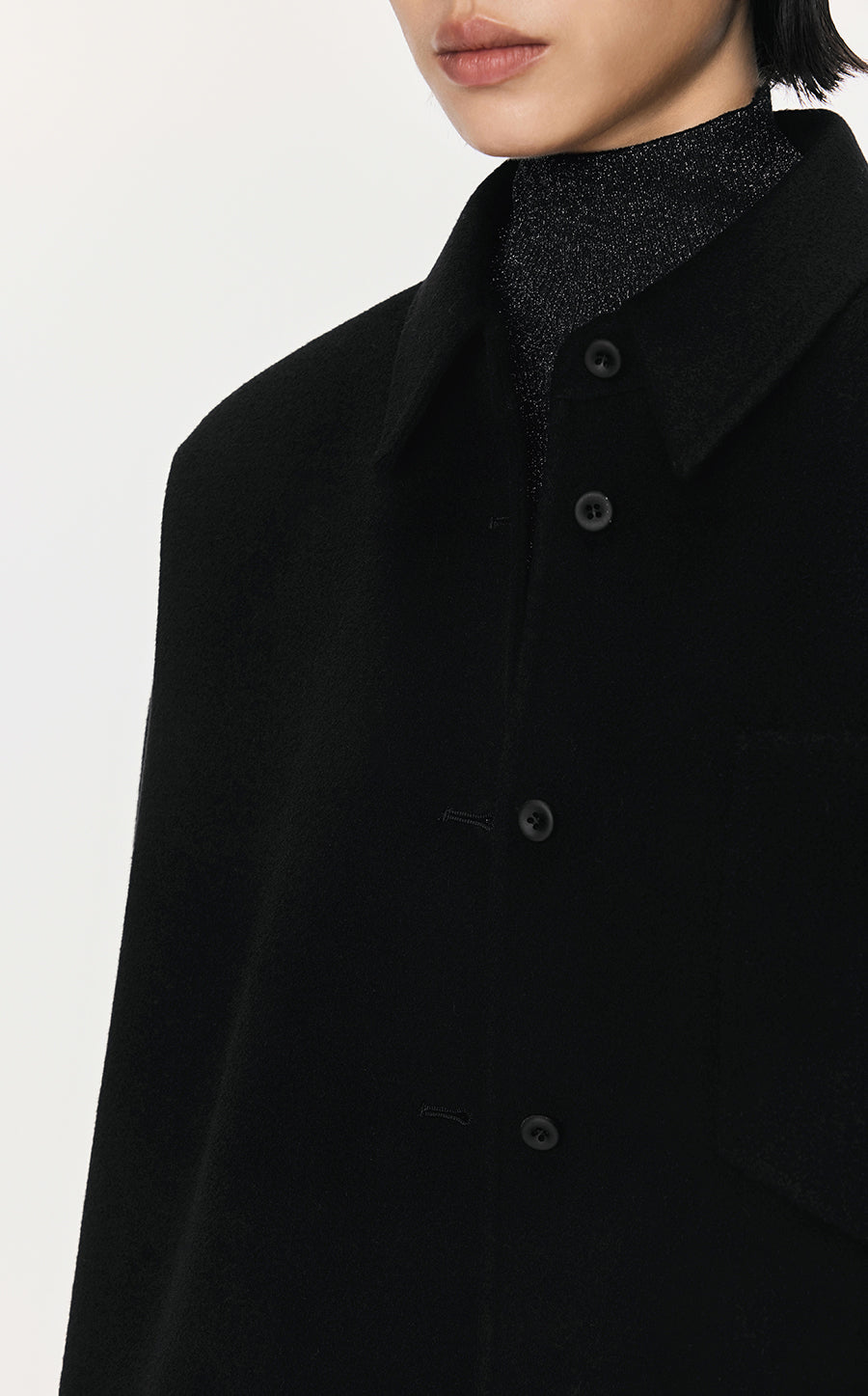 Coat / JNBY A-shape Wool-cashmere Coat