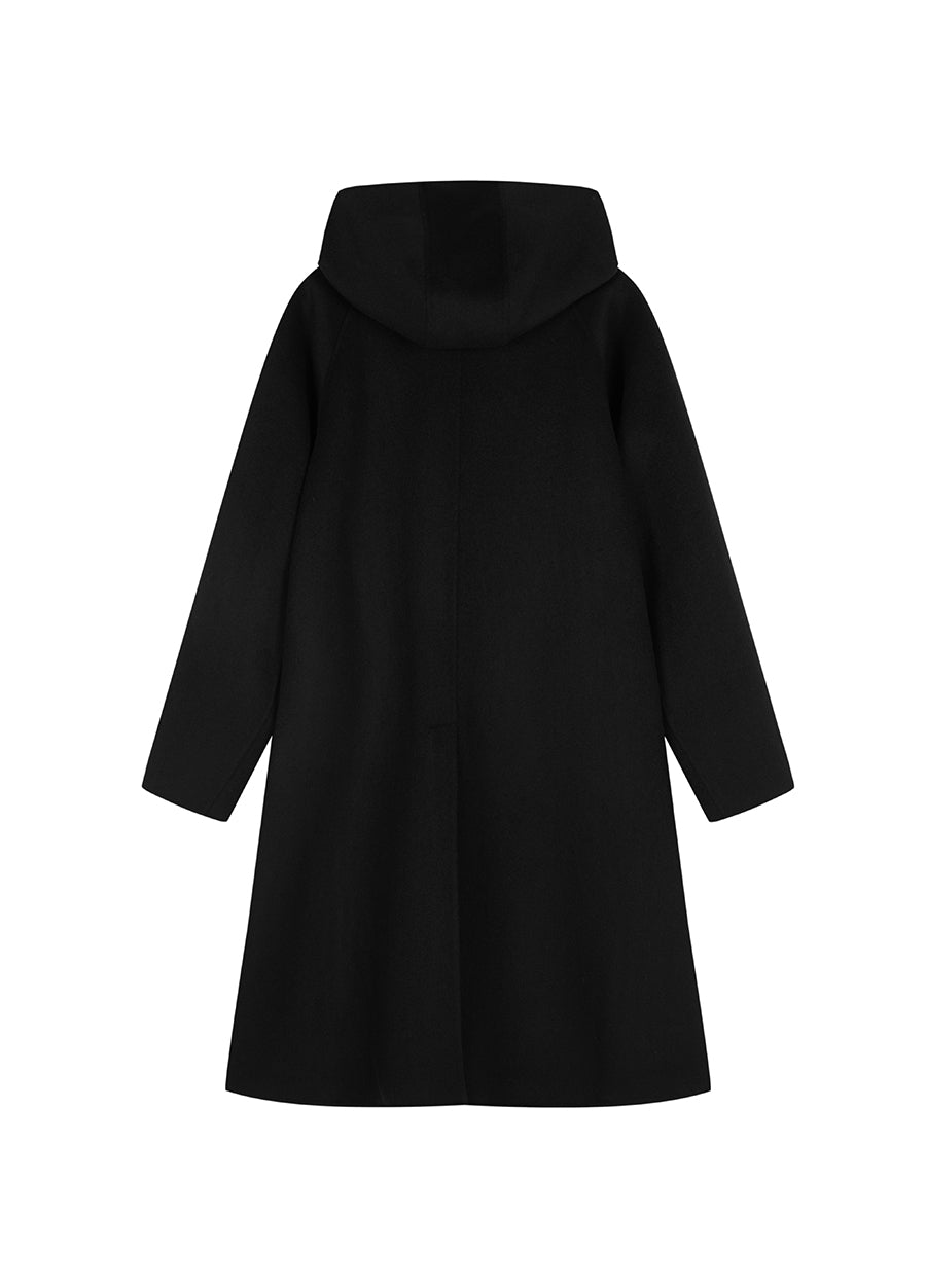 Coat / JNBY A-Shape Relaxed Wool-Cashmere Mid-Length Coat