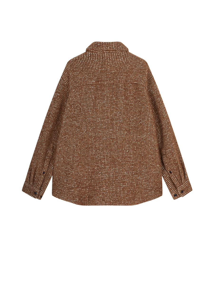 Coat / JNBY Oversize Wool-Blend  Jacquard Coat