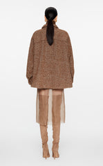 Coat / JNBY Oversize Wool-Blend  Jacquard Coat