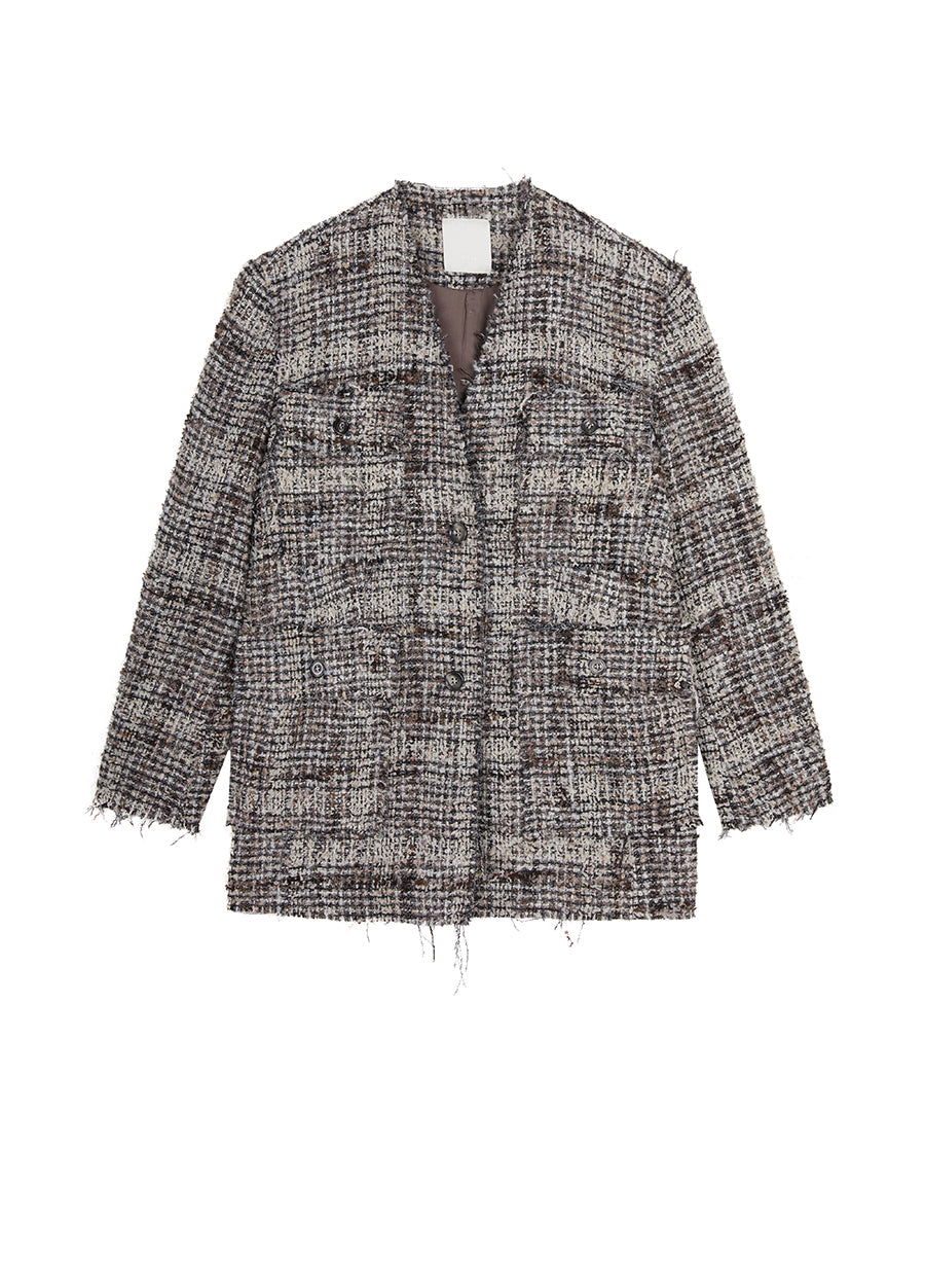 Coat / JNBY Wool-blend Jacquard Jacket