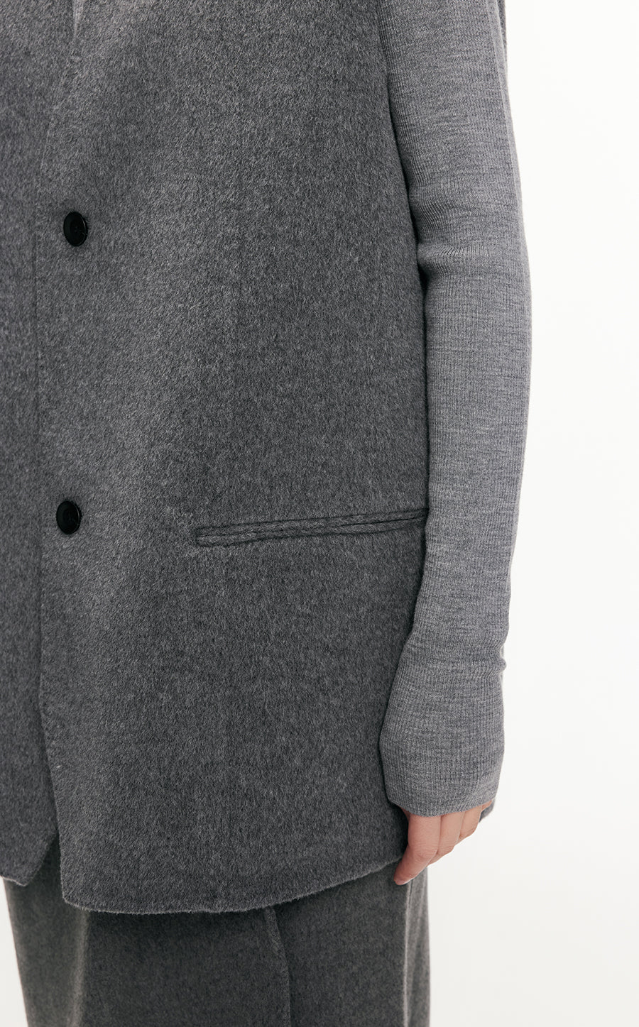 Vest / JNBY Relaxed Wool Vest Coat