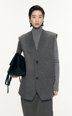 Vest / JNBY Relaxed Wool Vest Coat