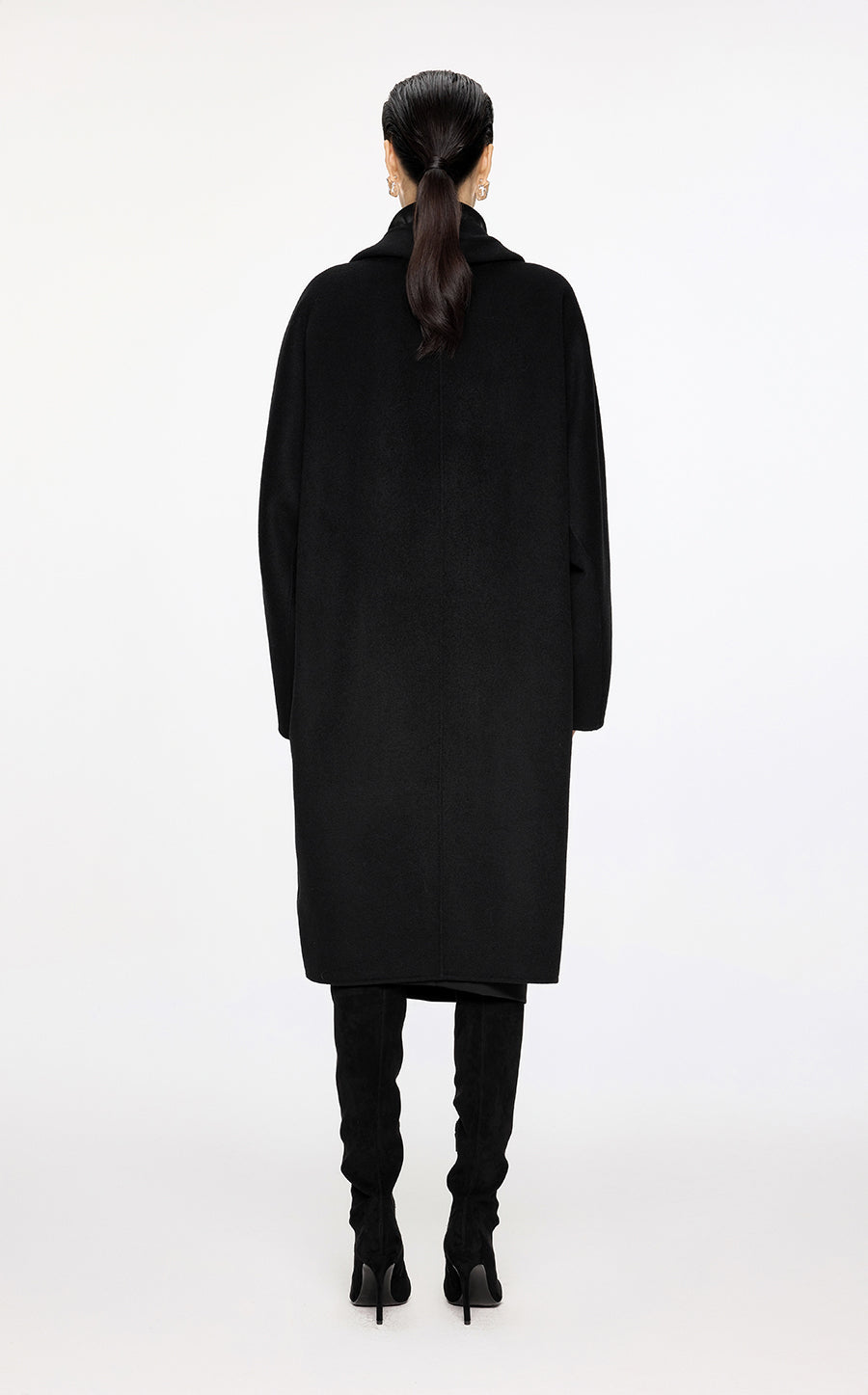 Coat / JNBY Pleated Wool Coat