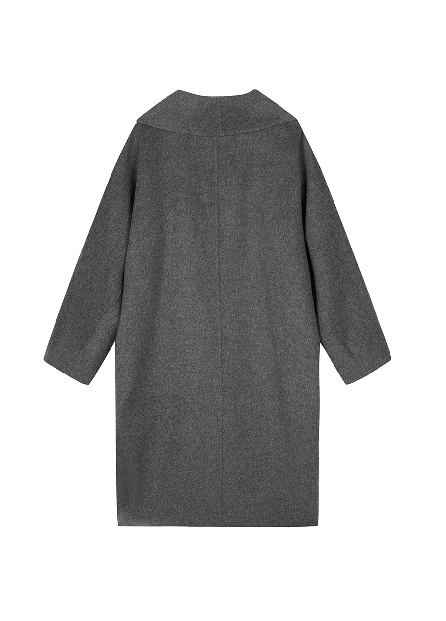 Coat / JNBY Pleated Wool Coat