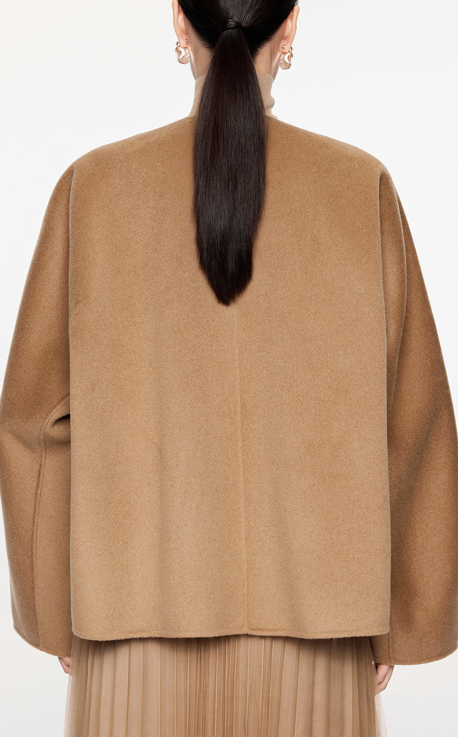 Coat / JNBY A-Shape Wool-Cashmere Jacket