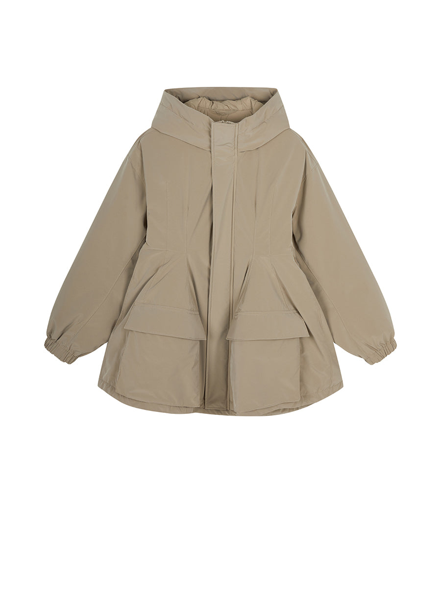 Coat / JNBY Windproof Hoodied Down Coat