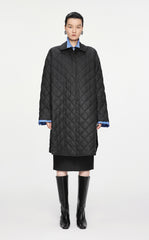 Coat / JNBY Mid-length Wool Jacquard Down Coat