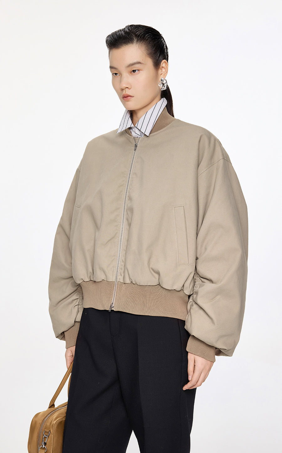 Coat / JNBY Down Bomber Jacket