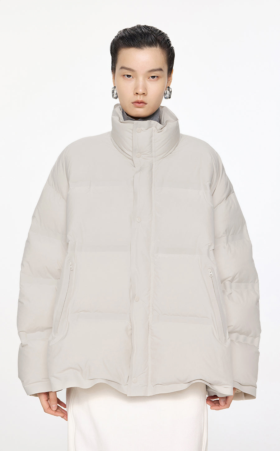 Coat / JNBY Oversize Stand Collar Down Coat