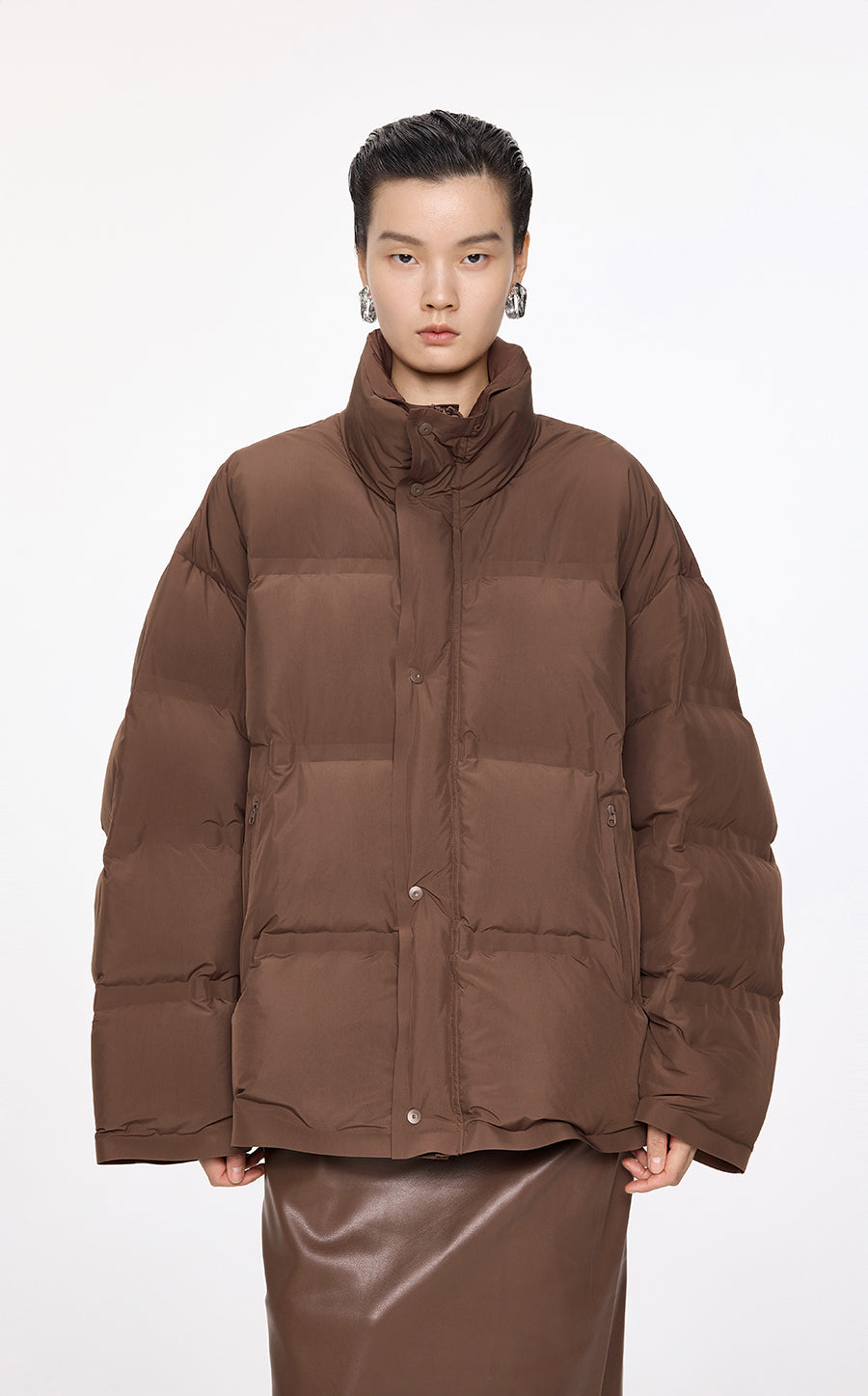 Coat / JNBY Oversize Stand Collar Down Coat