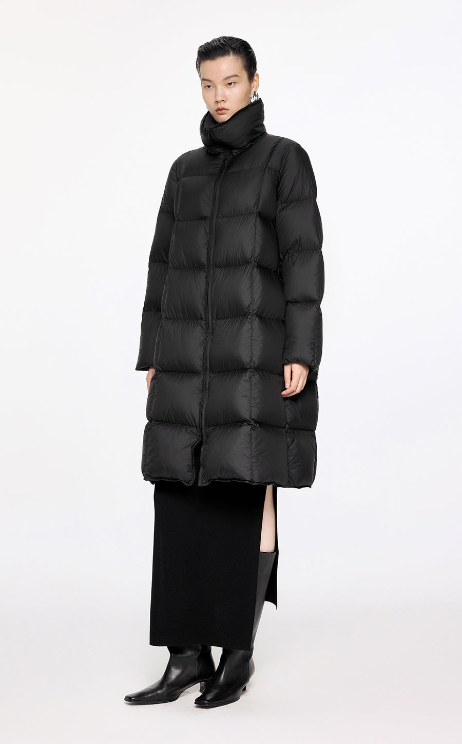 Coat / JNBY A-Shape Mid-Length Goose Down Jacket