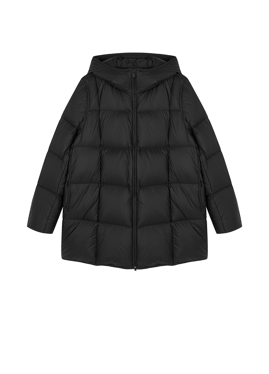 Coat / JNBY Relaxed Hooded Goose Down Jacket