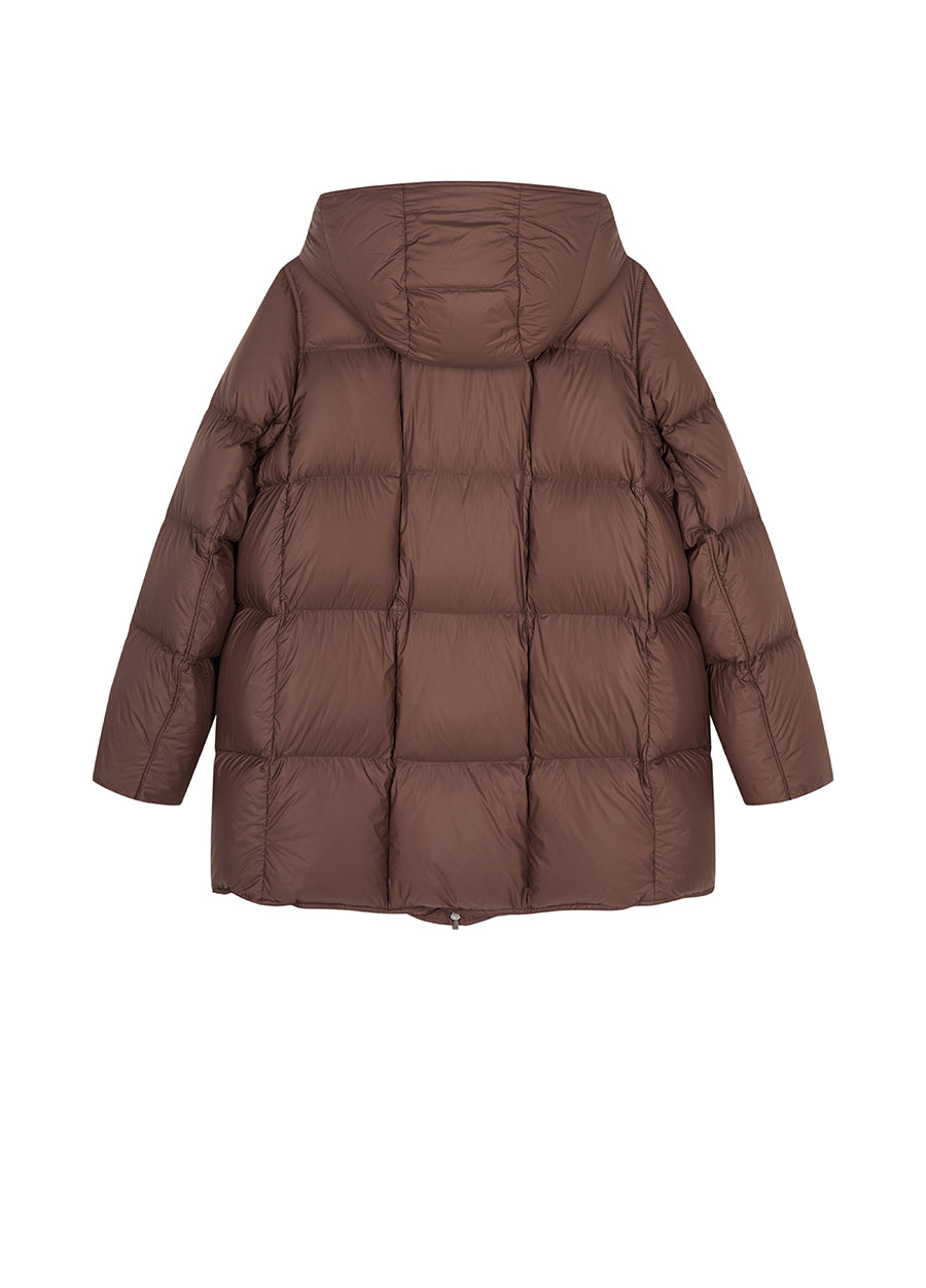 Coat / JNBY Relaxed Hooded Goose Down Jacket