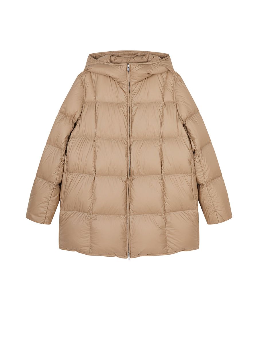 Coat / JNBY Relaxed Hooded Goose Down Jacket