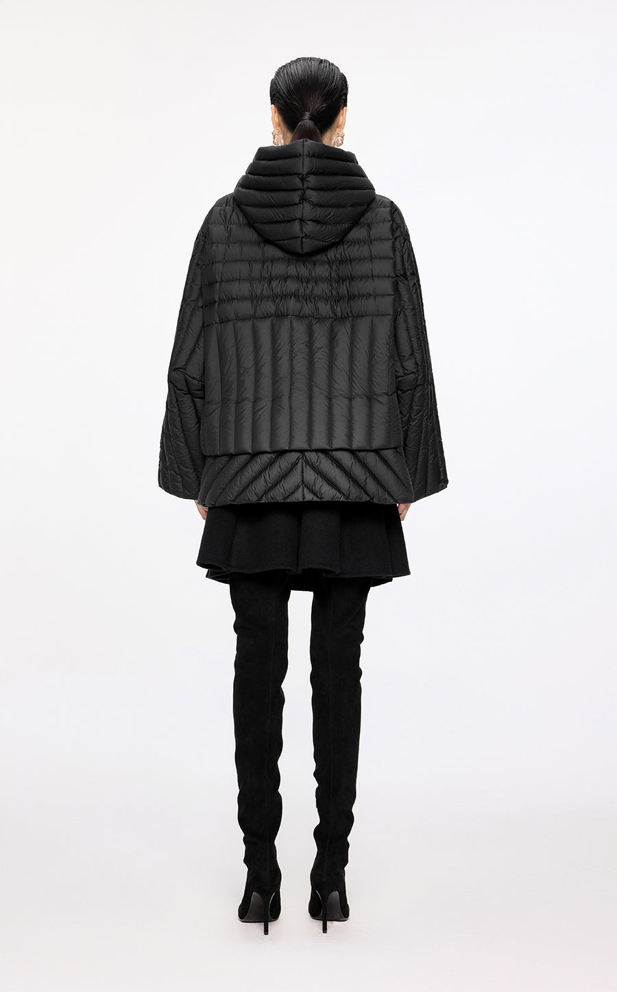 Coat / JNBY Oversize Irregular Hooded Down Jacket