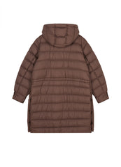 Coat / JNBY  Relaxed H-Shape Mid-Length Hooded Down Jacket