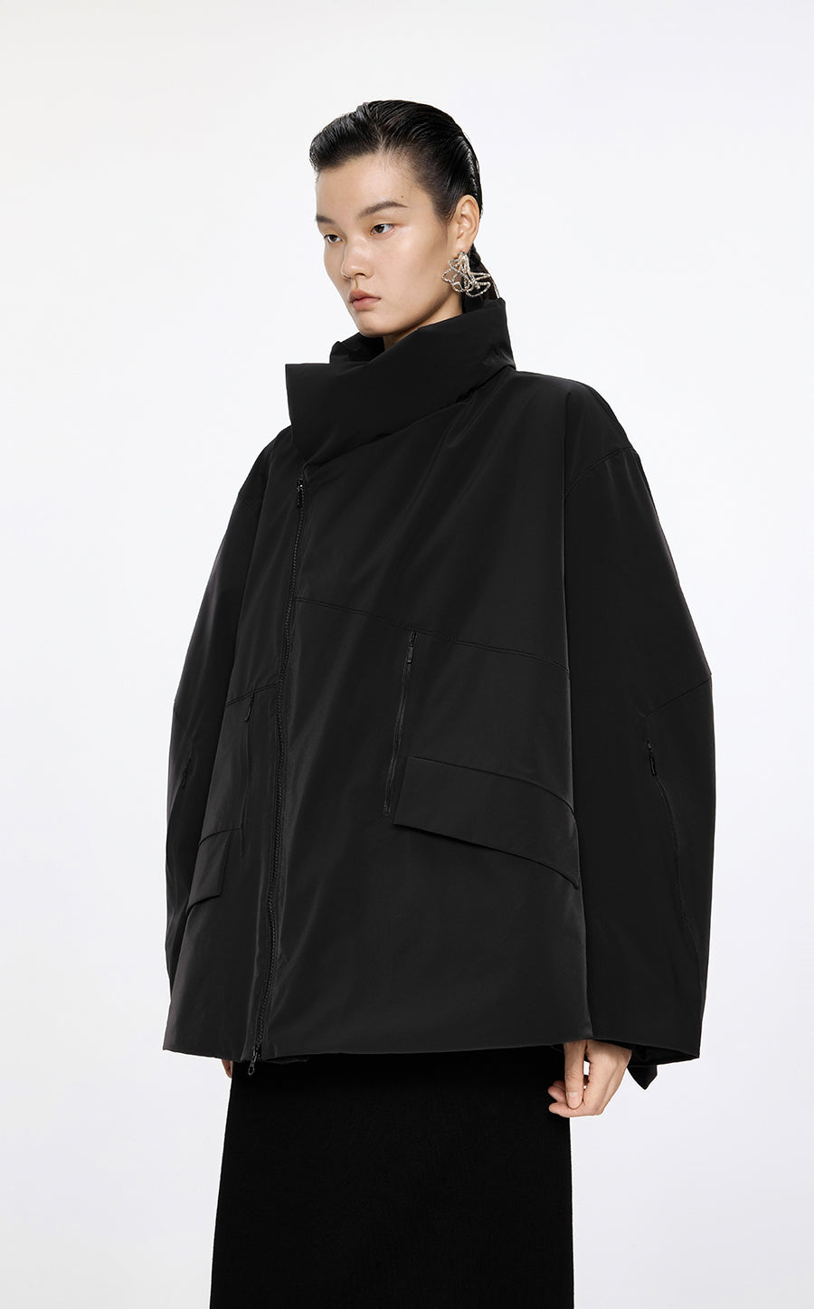 Coat / JNBY Irregular Windproof Down Jacket