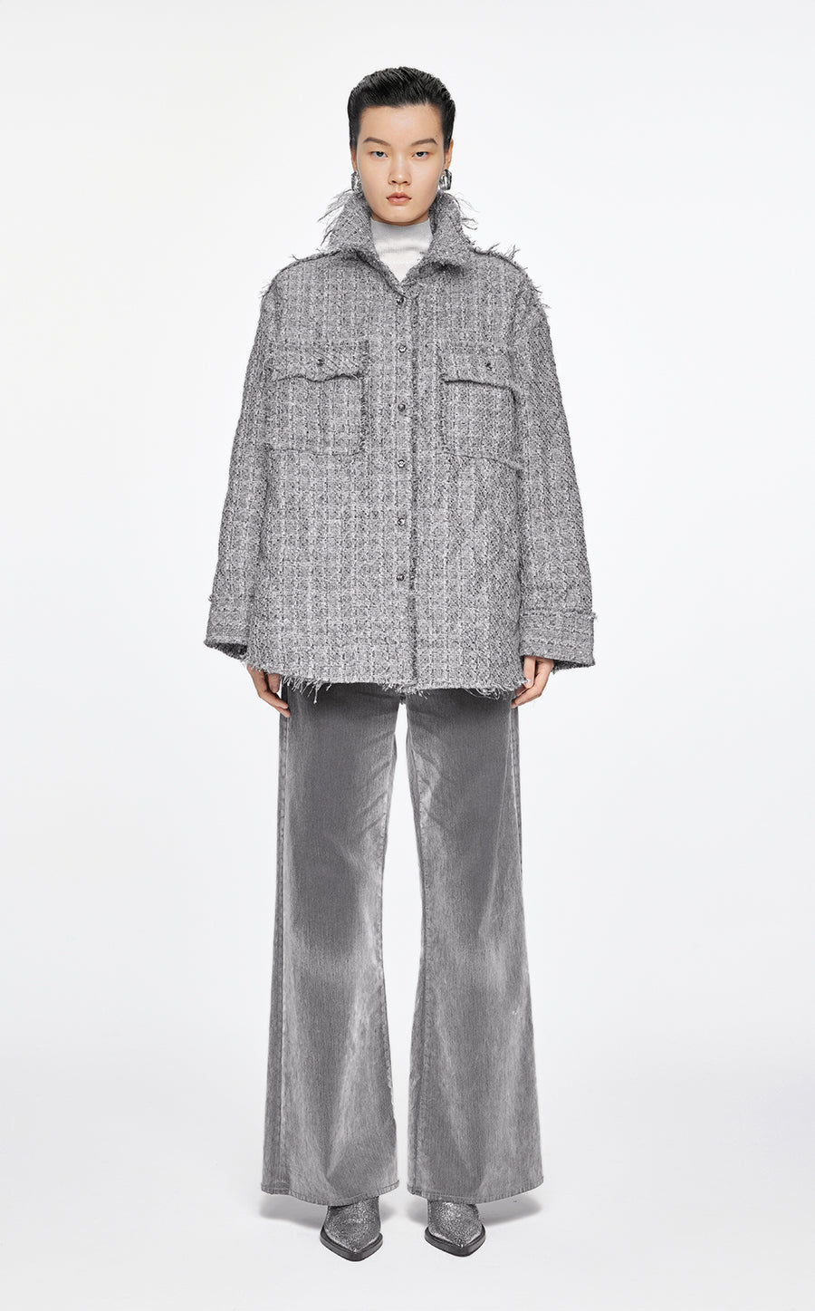 Coat / JNBY Oversized Jacquard Down Coat