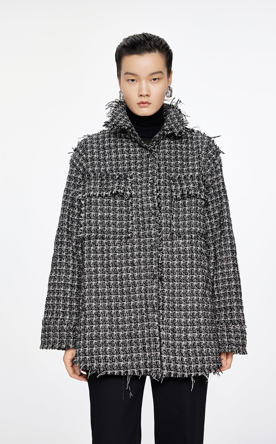 Coat / JNBY Oversized Jacquard Down Coat