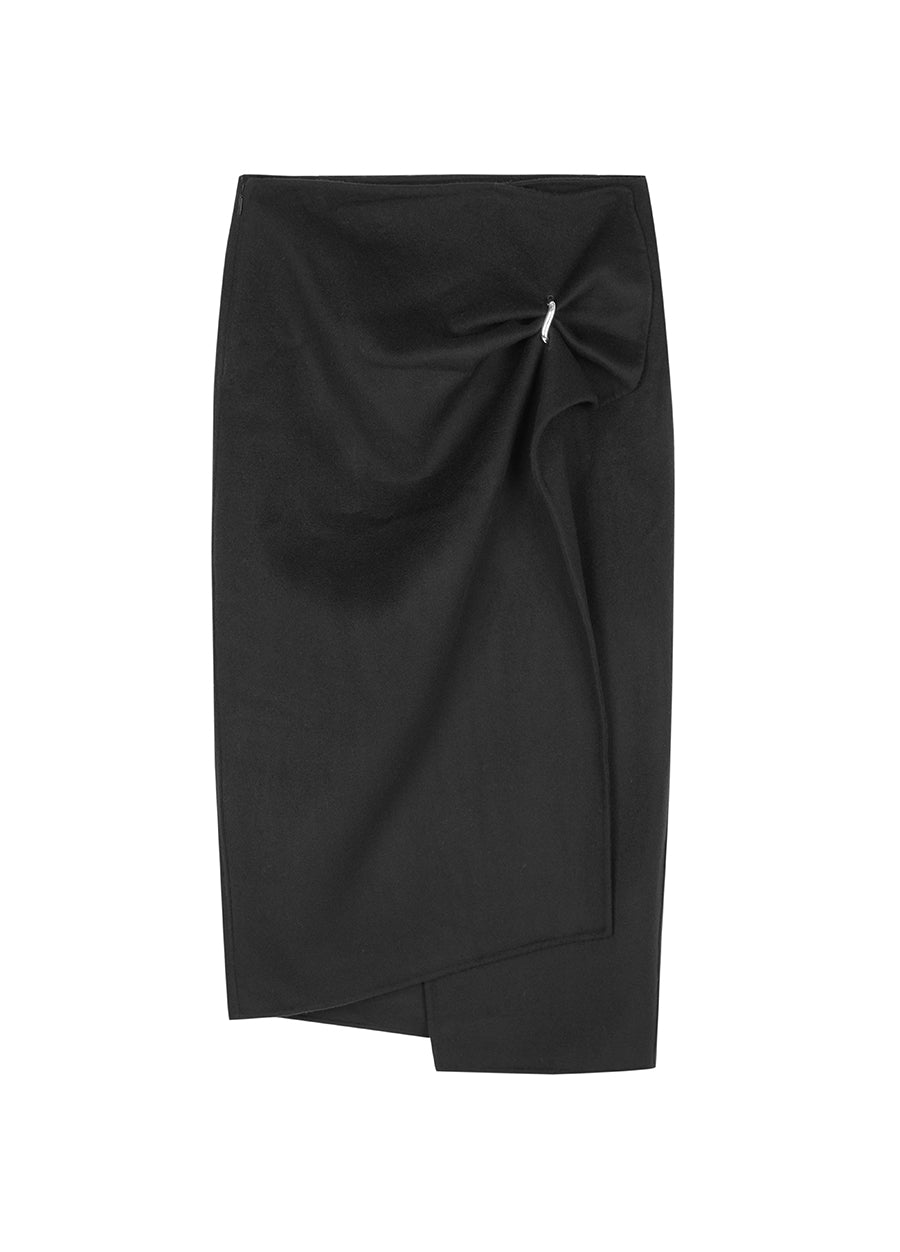 Skirt / JNBY Asymmetric Wool Skirt