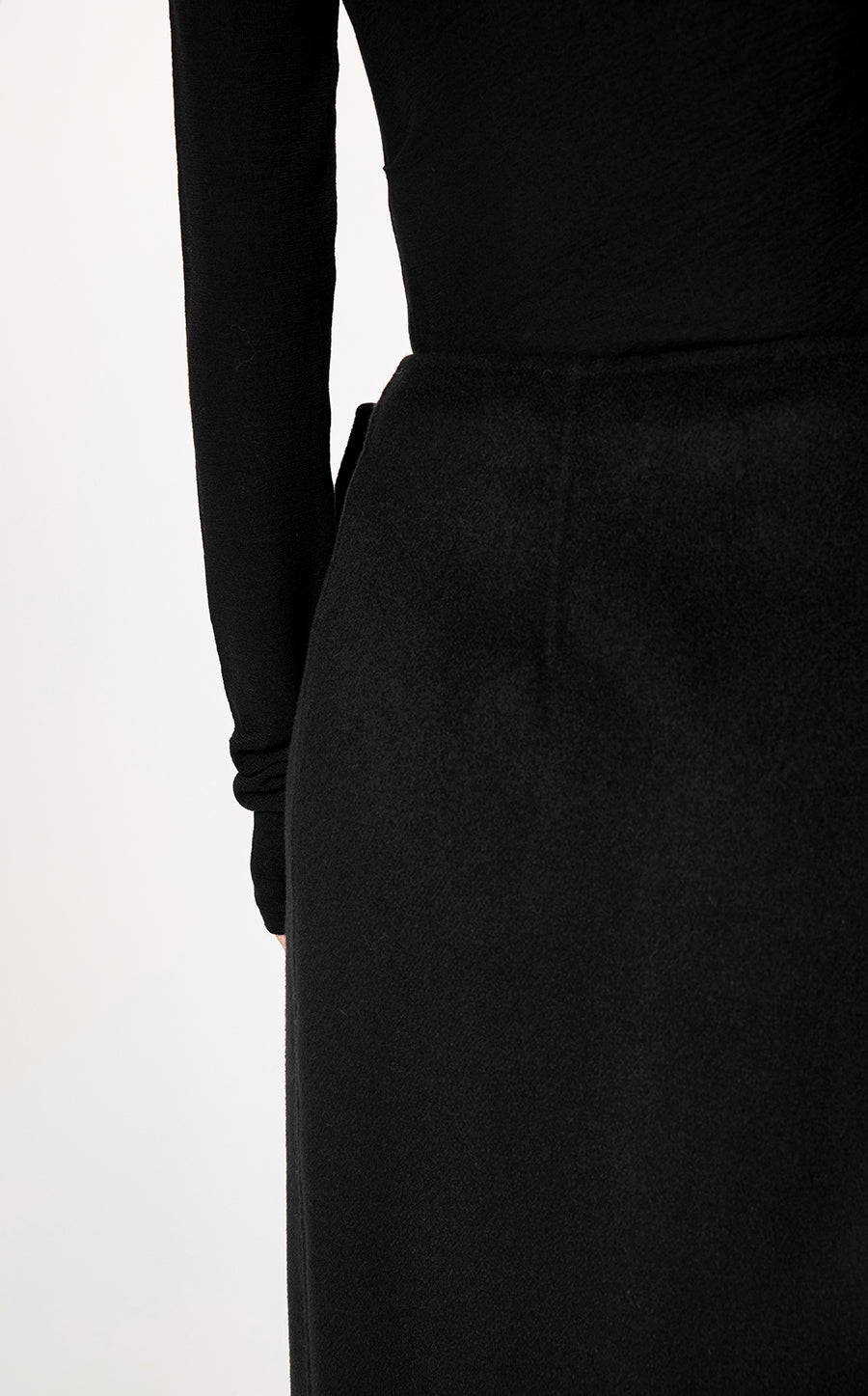 Skirt / JNBY Asymmetric Wool Skirt