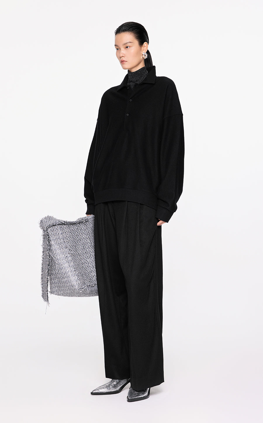 Pants / JNBY Straight-Leg Wool-Cashmere Trousers