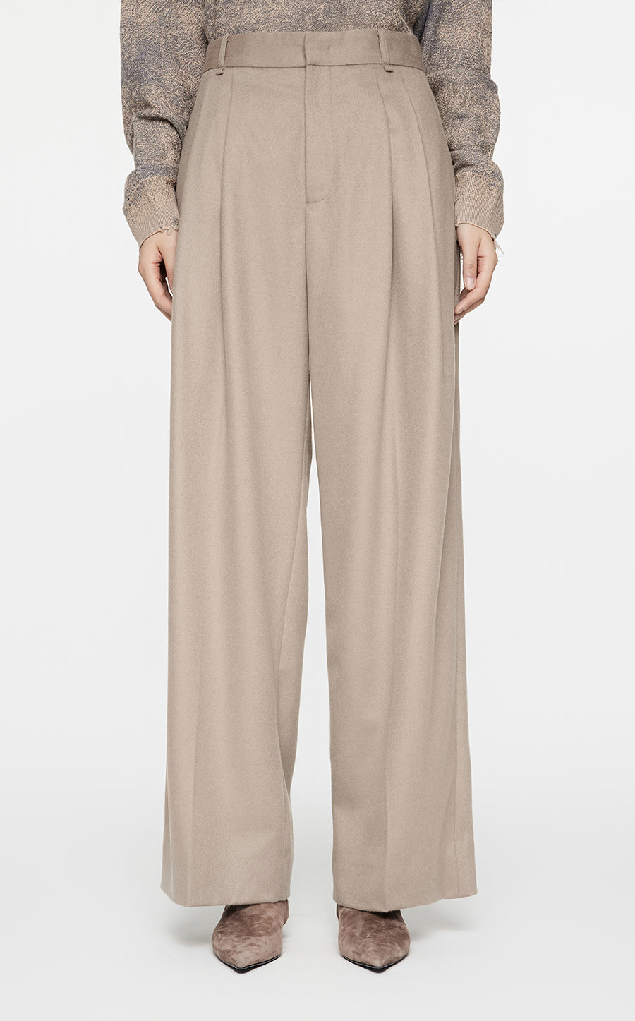 Pants / JNBY Straight-Leg Wool-Cashmere Trousers